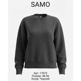 Светр жіночий 17072 black р.48-56 "Samo" недорого оптом від прямого постачальника