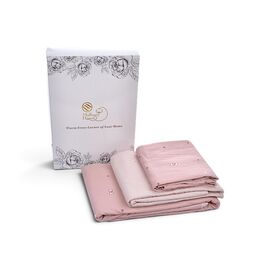 Фотография Постельное бельё 23141 pink євро р.220-240 "Obuv OK2" недорого оптом от прямого поставщика