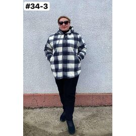 Фотография Рубашка женская 34-3 navy р.54-60 "ZLATA" недорого оптом от прямого поставщика