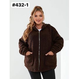 Фотография Куртка женская демисезонная 432-1 brown р.50-60 "ZLATA" недорого оптом от прямого поставщика