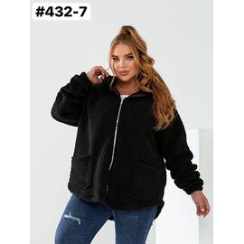 Фотография Куртка женская демисезонная 432-7 black р.50-60 "ZLATA" недорого оптом от прямого поставщика