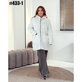 Фотография Куртка женская демисезонная 433-1 white р.50-60 "ZLATA" недорого оптом от прямого поставщика