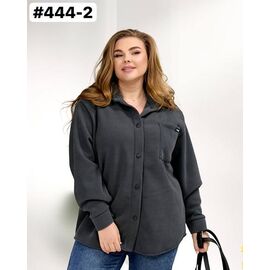 Фотография Рубашка женская 444-2 grey р.52-62 "ZLATA" недорого оптом от прямого поставщика