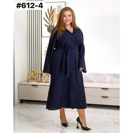 Фотография Платье женское 612-4 navy р.50-60 "ZLATA" недорого оптом от прямого поставщика