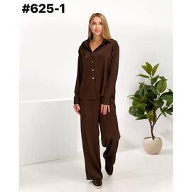 Фотография Костюм женский 625-1 brown р.46-50 "ZLATA" недорого оптом от прямого поставщика