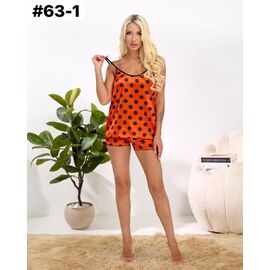 Фотография Пижама лёгкая женская 63-1 orange р.42-56 "ZLATA" недорого оптом от прямого поставщика