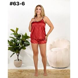 Фотография Пижама лёгкая женская 63-6 red р.42-56 "ZLATA" недорого оптом от прямого поставщика