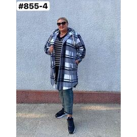 Фотография Рубашка женская 855-4 grey р.50-60 "ZLATA" недорого оптом от прямого поставщика