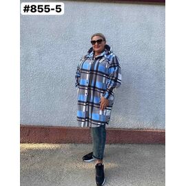 Фотография Рубашка женская 855-5 grey р.50-60 "ZLATA" недорого оптом от прямого поставщика