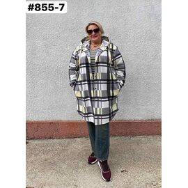 Фотография Рубашка женская 855-7 grey р.50-60 "ZLATA" недорого оптом от прямого поставщика