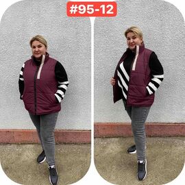 Фотография Жилетка женская 95-12 wine р.52-62 "ZLATA" недорого оптом от прямого поставщика