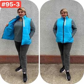 Фотография Жилетка женская 95-3 l.blue р.52-62 "ZLATA" недорого оптом от прямого поставщика