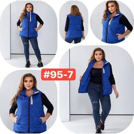 Фотография Жилетка женская 95-7 blue р.52-62 "ZLATA" недорого оптом от прямого поставщика