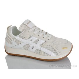 Кросівки жіночі модні Весна/осінь Prime KT-219 beige (8 пар р.37-40) "Prime-Opt" недорого оптом від прямого постачальника
