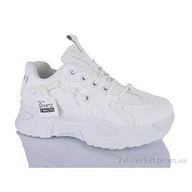 Кросівки жіночі модні Весна/осінь Prime KT-2219 white (8 пар р.37-40) "Prime-Opt" недорого оптом від прямого постачальника