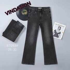 Фотография Джинсы женские 7093 grey р.25-30 "Vindassion" недорого оптом от прямого поставщика