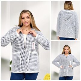 Фотография Кофта женская LL697 white р.54-56 "Lola" недорого оптом от прямого поставщика