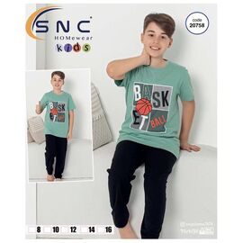 Піжама дитяча легка на хлопчика 20785 green р.6-14 "Disneyopt kids" недорого оптом від прямого постачальника