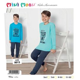 Дитяча піжама на хлопчика 8015 l.blue р.5-12 "Disneyopt kids" недорого оптом від прямого постачальника