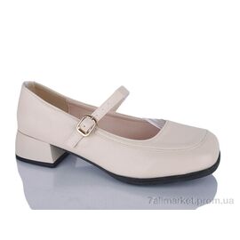 Туфлі жіночі стильні Весна/осінь Prime KT-A-3 beige (8 пар р.37-40) "Prime-Opt" недорого оптом від прямого постачальника