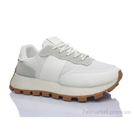 Кросівки жіночі модні Весна/осінь Prime KT-G6808 beige (8 пар р.37-40) "Prime-Opt" недорого оптом від прямого постачальника