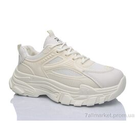 Кросівки жіночі модні Весна/осінь Prime KT-Q9 beige (8 пар р.37-40) "Prime-Opt" недорого оптом від прямого постачальника