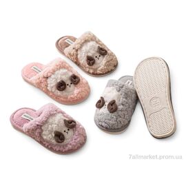 Фотография Тапки детские домашние Весна/осень MB9803 mix (12 пар р.30-35) "Rai shoes" недорого оптом от прямого поставщика
