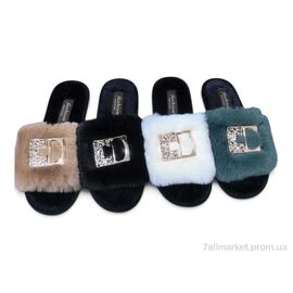 Фотография Тапки женские для дома Весна/осень 592 mix (12 пар р.36-41) "Rai shoes" недорого оптом от прямого поставщика