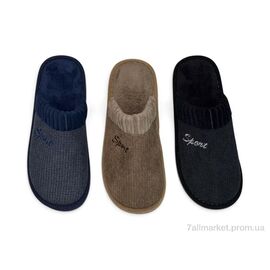 Фотография Тапки мужские домашние Весна/осень 644 mix (12 пар р.40-45) "Rai shoes" недорого оптом от прямого поставщика