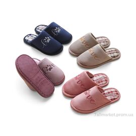 Фотография Тапки женские для дома Весна/осень H71 mix (12 пар р.36-41) "Rai shoes" недорого оптом от прямого поставщика