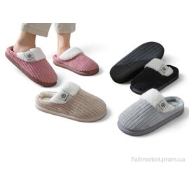 Фотография Тапки женские для дома Весна/осень MD9621 mix (12 пар р.36-40) "Rai shoes" недорого оптом от прямого поставщика