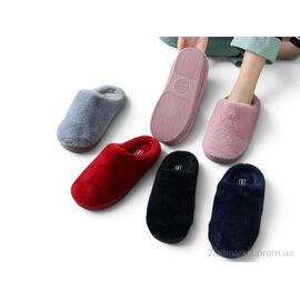Фотография Тапки женские для дома зима MD6098 mix (12 пар р.36-41) "Rai shoes" недорого оптом от прямого поставщика