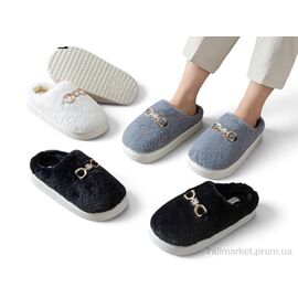 Фотография Тапки женские для дома зима MD9638 mix (12 пар р.36-41) "Rai shoes" недорого оптом от прямого поставщика
