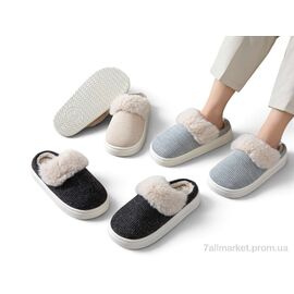 Фотография Тапки женские для дома зима MD9635 mix (12 пар р.36-41) "Rai shoes" недорого оптом от прямого поставщика