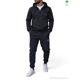 Спортивний костюм чоловічий Весна/осінь N01ADS чорний (5 шт. р.сітка46-54) "Sport style" недорого оптом від прямого постачальника