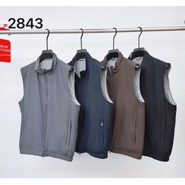 Фотография Жилетка мужская 2843 brown р.M-3XL "2BRO" недорого оптом от прямого поставщика