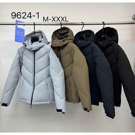 Куртка чоловіча зимова 9624-1 black р.M-3XL "2BRO" недорого оптом від прямого постачальника