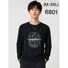 Фотография Свитер мужской 6801 black р.M-3XL "Ale-Ate" недорого оптом от прямого поставщика