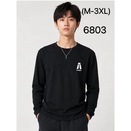 Фотография Свитер мужской 6803 black р.M-3XL "Ale-Ate" недорого оптом от прямого поставщика