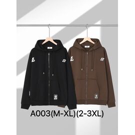 Фотография Кофта спортивная мужская A003 brown р.M-3XL "Ale-Ate" недорого оптом от прямого поставщика
