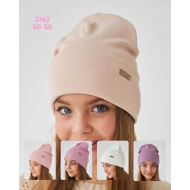 Фотография Шапка детская на девочку 3763 mix р.50-56 "SELFI" недорого оптом от прямого поставщика