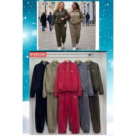 Фотография Костюм спортивный женский тёплый BT89223 red р.M-XL "Dorimodes" недорого оптом от прямого поставщика