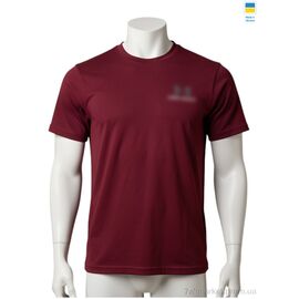 Футболка чоловіча Літо 80UA батал бордовий (4 шт. р.сітка3XL-6XL) "Sport style" недорого оптом від прямого постачальника