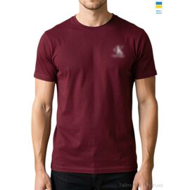 Футболка чоловіча Літо 80CK батал бордовий (4 шт. р.сітка3XL-6XL) "Sport style" недорого оптом від прямого постачальника