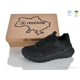 Фотография Кроссовки мужские модные Весна/осень AM026870 black (8 пар р.41-45) "Restime" недорого оптом от прямого поставщика
