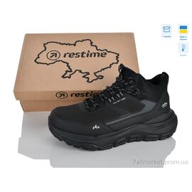Фотография Кроссовки мужские модные Весна/осень OMZ26850 black (8 пар р.41-46) "Restime" недорого оптом от прямого поставщика