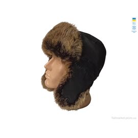 Шапка чоловіча Зима 1050 чорний (2 шт. р.сітка56-60) "Mabi" недорого оптом від прямого постачальника