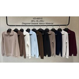 Светр чоловічий 40015 beige р.M-2XL "Vip Stendo" недорого оптом від прямого постачальника