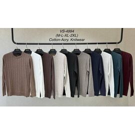 Светр чоловічий 4994 green р.M-2XL "Vip Stendo" недорого оптом від прямого постачальника