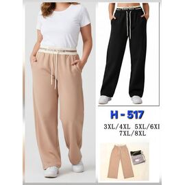 Фотография Штаны спортивные женские H517 mix р.3XL-8XL "Hoan" недорого оптом от прямого поставщика